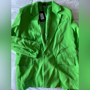 PrettyLittleThing Green Blazer